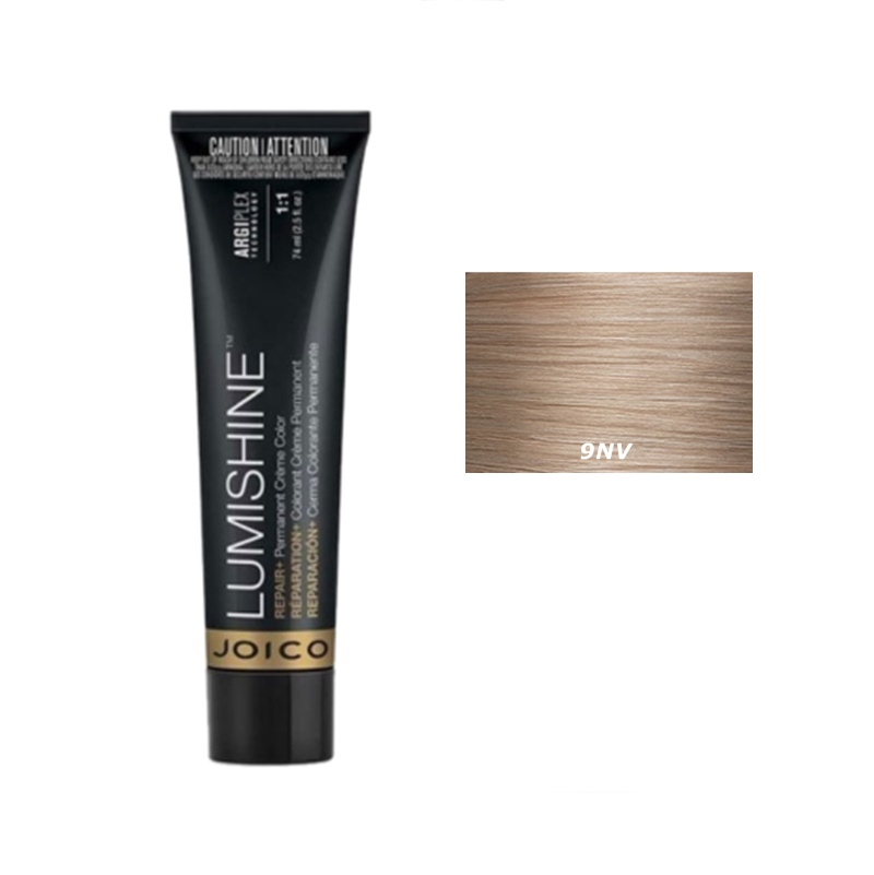 Joico Lumishine Permanent Creme | Trwała farba do włosów - kolor 9NV naturalny opalizujący jasny blond 74ml