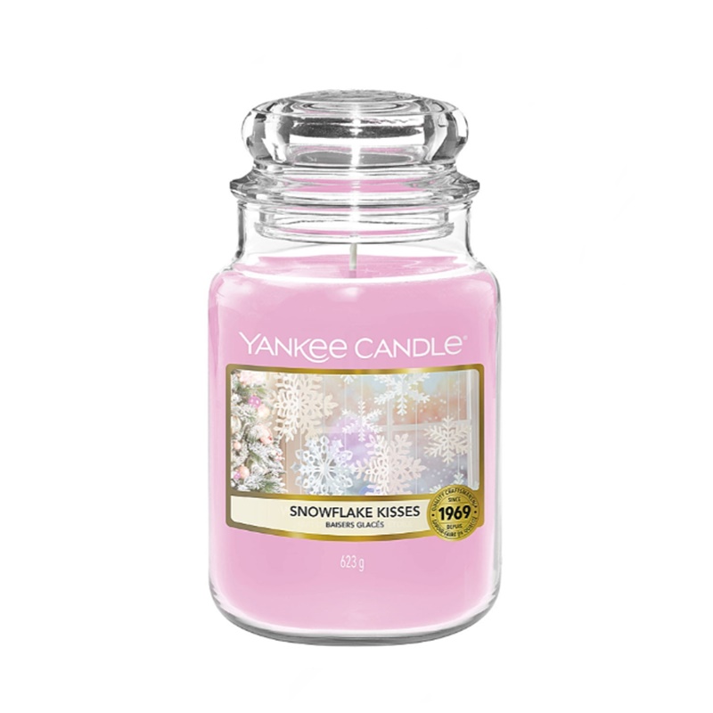 Yankee Candle | Świeczka zapachowa -  Snowflake Kisses 623g