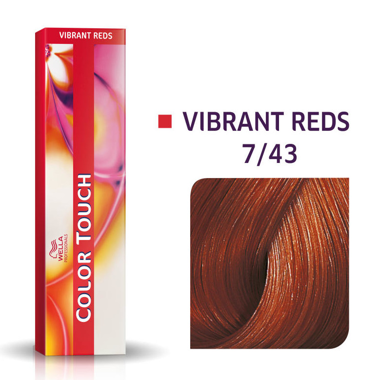 Wella Color Touch 7/43 | Bezamoniakowa półtrwała farba do włosów 7/43 60ml