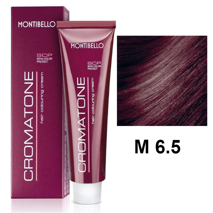 Montibello Cromatone M | Trwała farba do włosów - kolor M 6.5 mahoniowy ciemny blond 60ml