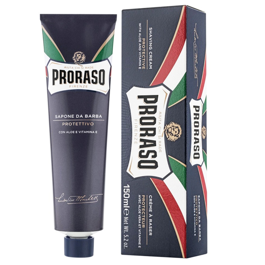 Proraso Blue | Ochronny krem do golenia w tubce 150ml