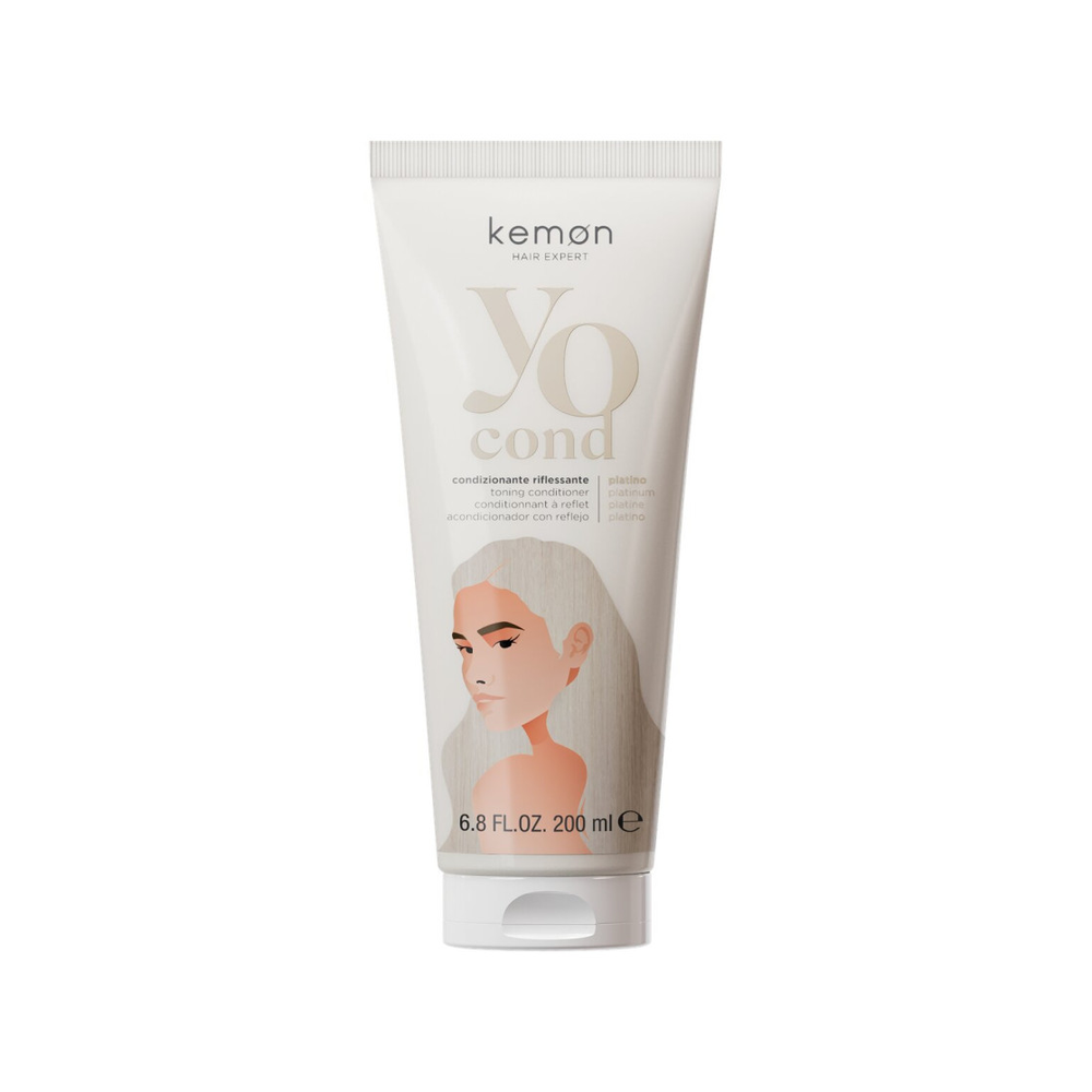 Kemon Yo Cond | Platynowa odżywka koloryzująca do włosów blond i siwych 200ml