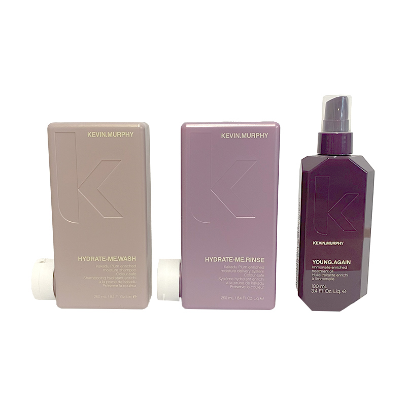 Kevin Murphy Hydrate-Me + Young.Again | Zestaw do włosów suchych i odwodnionych: szampon 250ml + odżywka 250ml + olejek 100ml