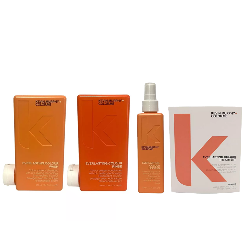 Kevin Murphy Everlasting.Colour | Podstawowy rytuał do włosów farbowanych : szampon 250ml + odżywkę 250ml + kurację w ampułkach 3x12ml + spray chroniący kolor 150ml