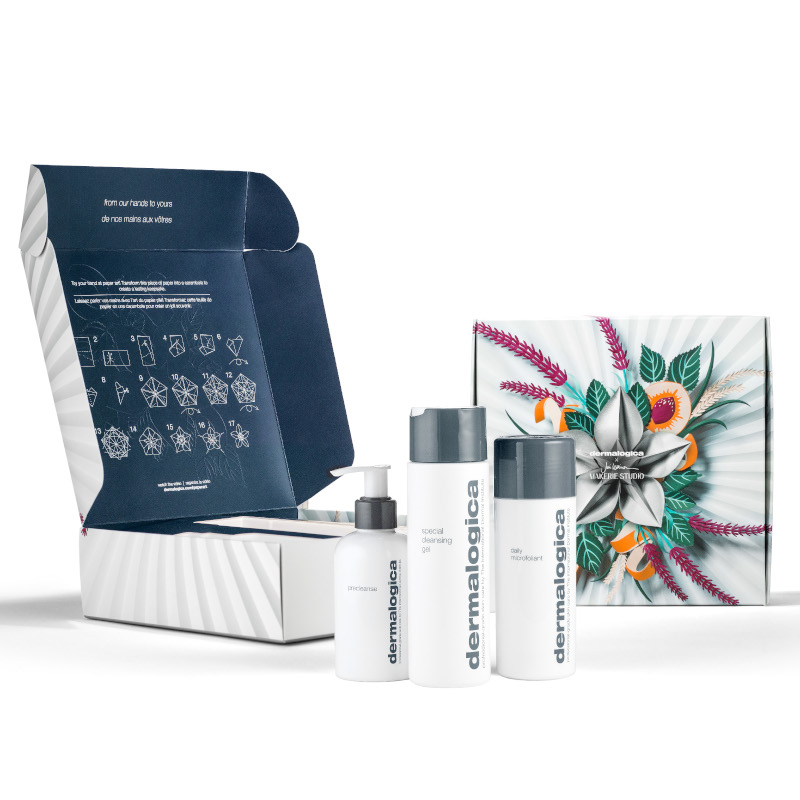 Dermalogica Your Best Cleanse And Glow | Zestaw oczyszczająco-rozświetlający: lekki olejek oczyszczający 150ml + żel do mycia twarzy 250ml + enzymatyczny puder ryżowy 74g
