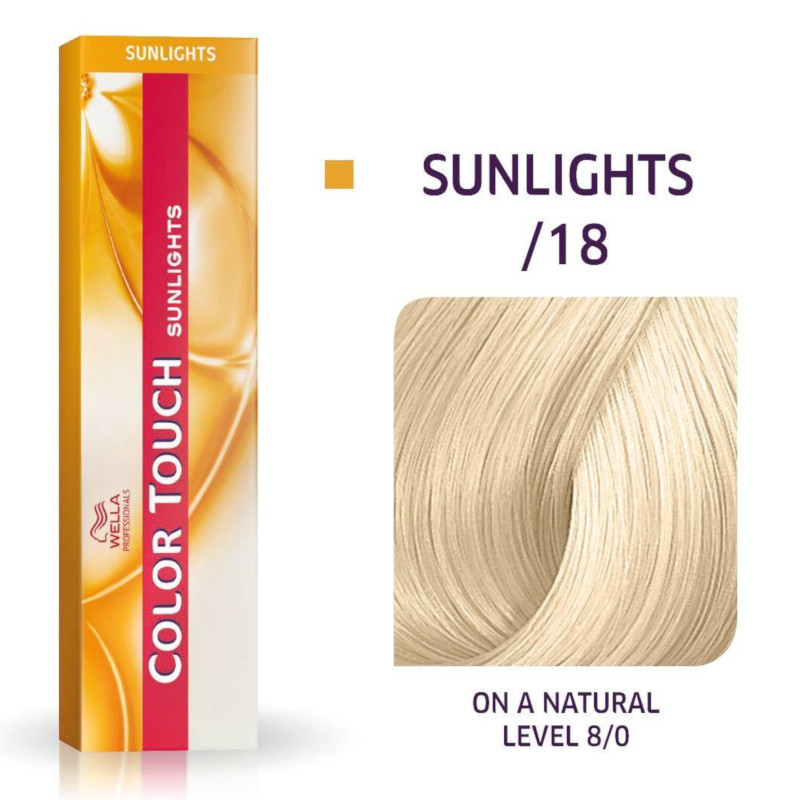 Wella Color Touch Sunlights /18 | Bezamoniakowa półtrwała farba do włosów /18 60ml