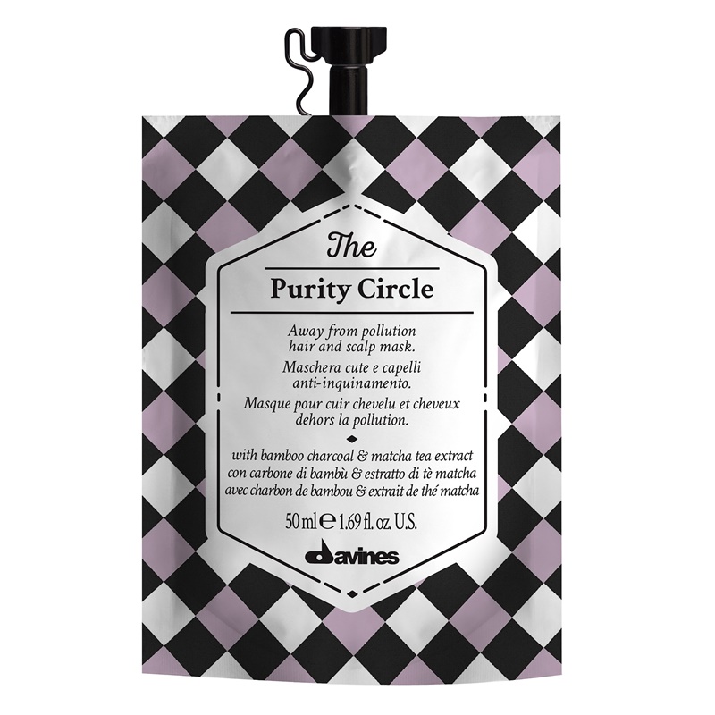 Davines The Circle Chronicles Purity Circle | Maska usuwająca zanieczyszczenia z włosów i skóry głowy 50ml