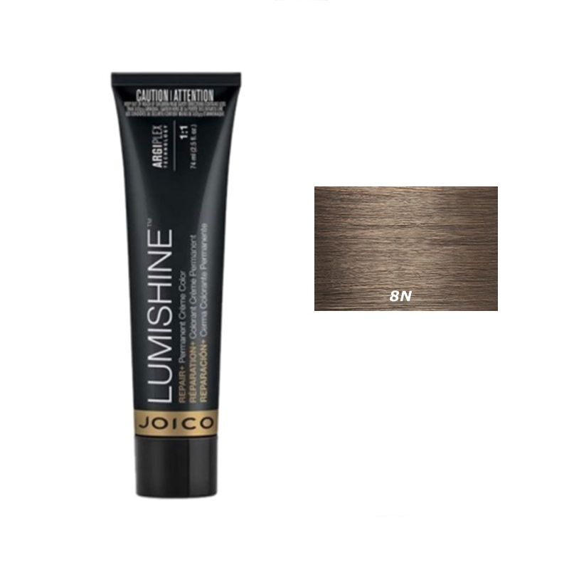 Lumishine Permanent Creme | Trwała farba do włosów - kolor 8N naturalny blond 74ml