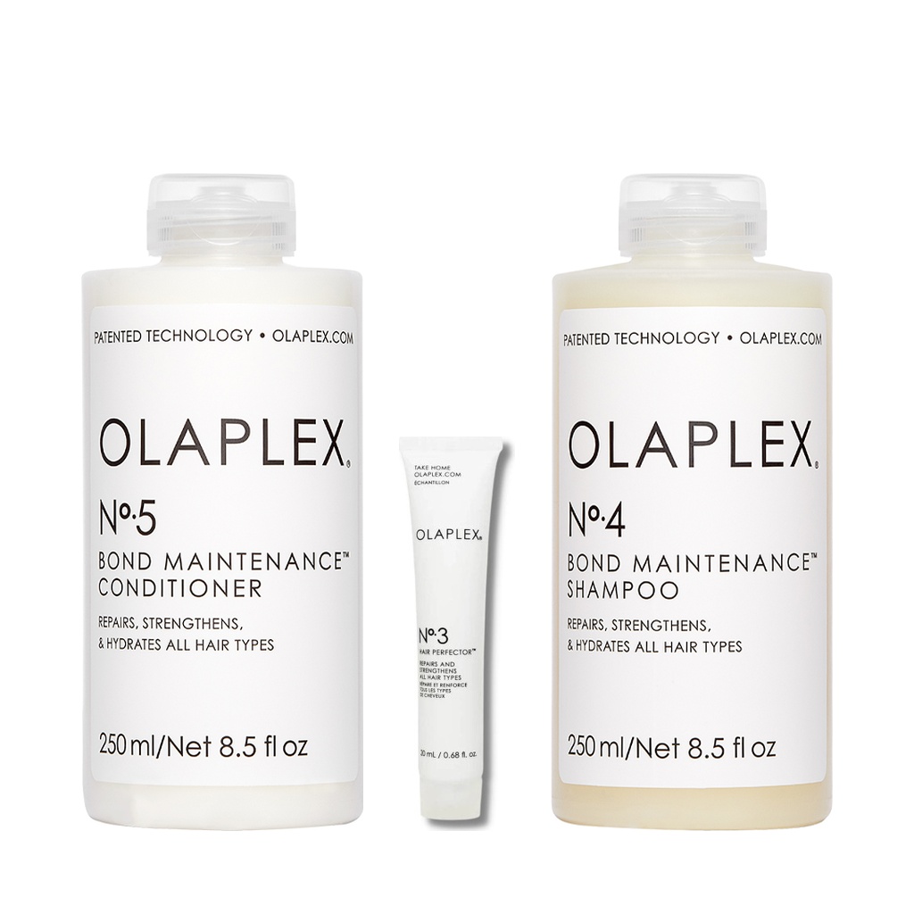 Olaplex Olaplex No. 5 Conditioner | Odżywka odbudowująca do włosów 250ml + No.3 Hair Perfector | Kuracja do włosów 20ml + Olaplex No. 4 Shampoo | Szampon odbudowujący 250ml zestaw
