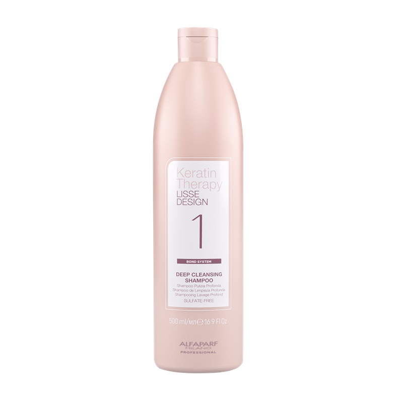 Alfaparf Keratin Therapy Lisse Design Deep Cleansing | Szampon oczyszczający przed zabiegiem keratynowego prostowania 500ml