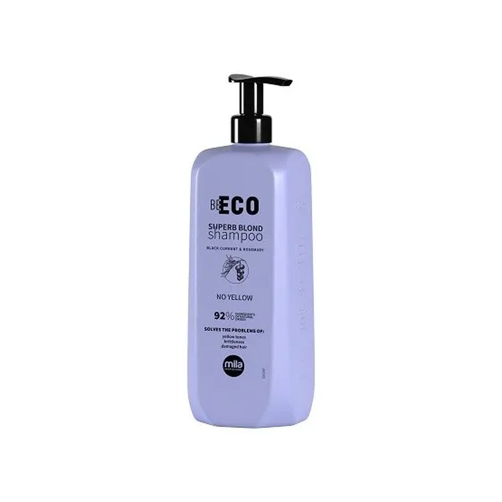 Mila Be Eco Superb Blonde | Fioletowy szampon do włosów blond i siwych 900ml