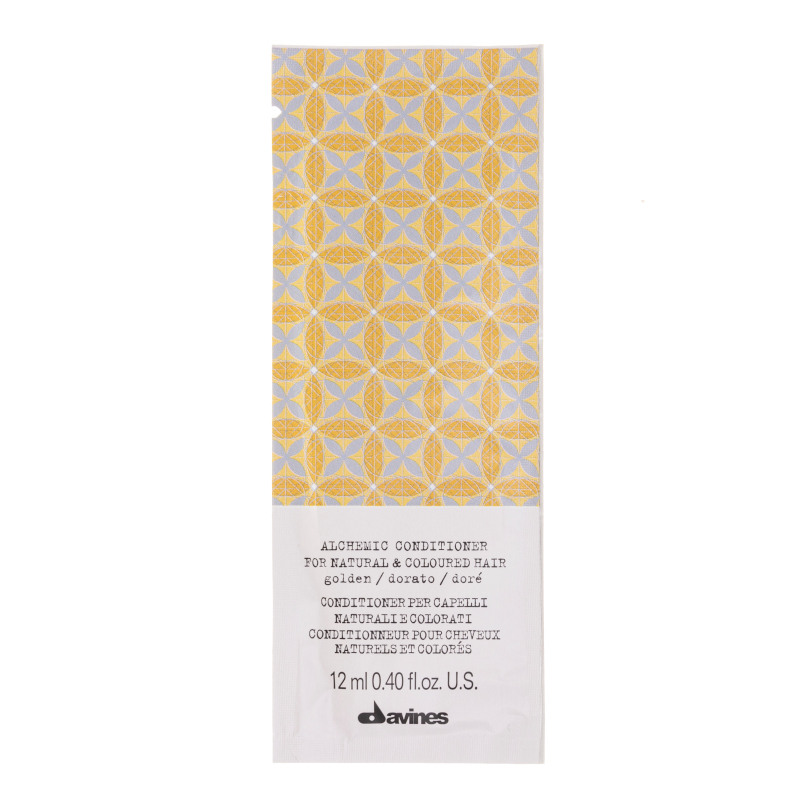 Davines Alchemic Golden | Odżywka koloryzująca do włosów o kolorze złocisty blond 12ml