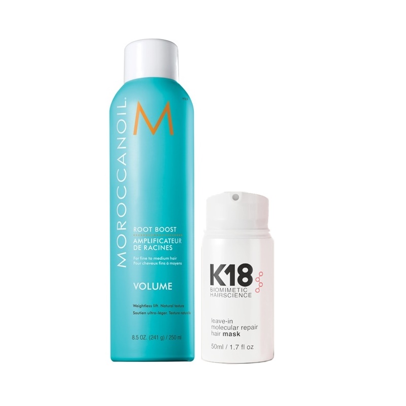 K18 | Zestaw do włosów cienkich: maska 50ml + spray unoszący od nasady 250ml