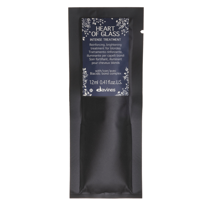 Davines Heart of Glass | Kuracja wzmacniająca i rozświetlająca do włosów blond 12ml