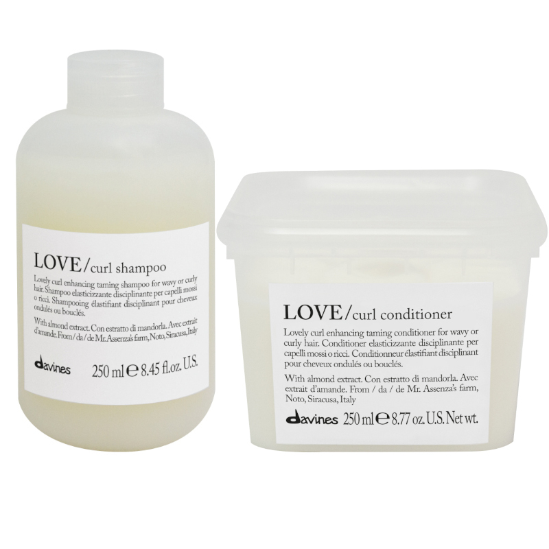 Davines Love Curl | Zestaw podkreślający skręt włosów: szampon 250ml + odżywka 250ml 