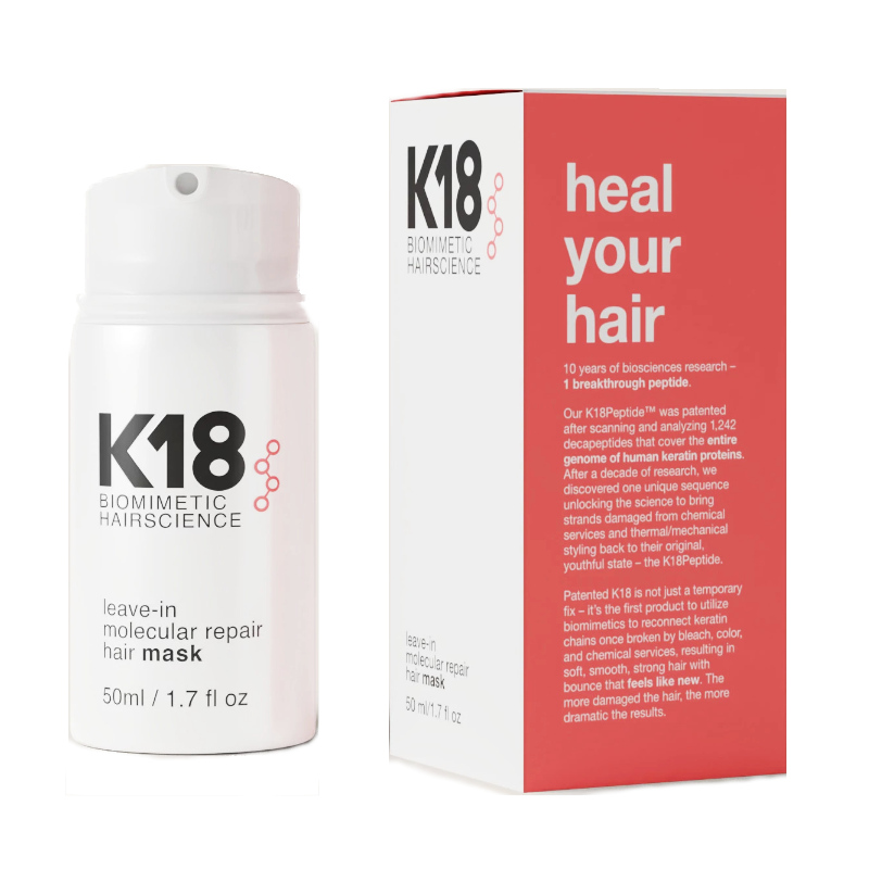 K18 Hair Mask | Wegańska maska odbudowująca i regenerująca bez spłukiwania 50ml