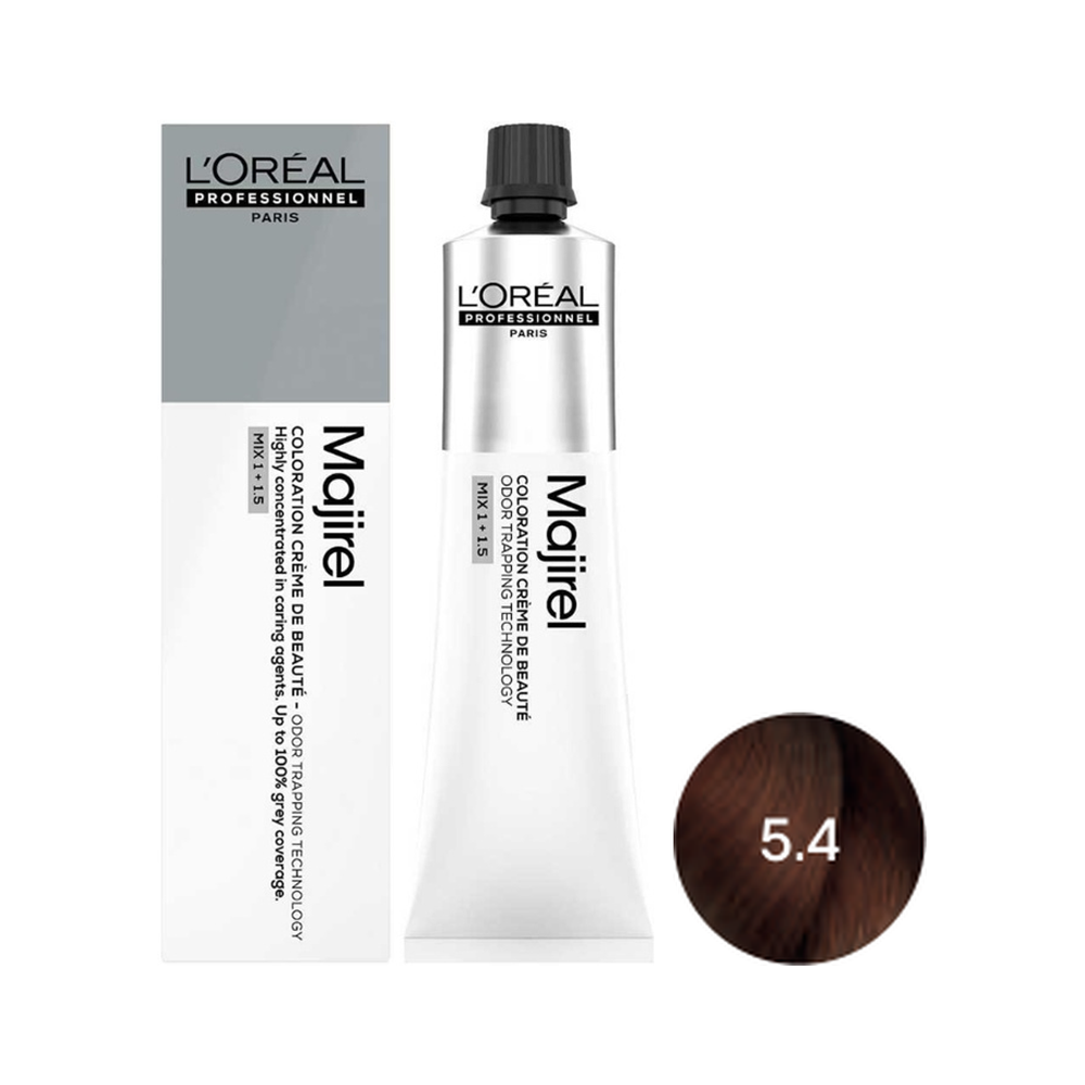 L'Oréal Professionnel Majirel | Trwała farba do włosów - kolor 5.4 jasny brąz miedziany 60ml