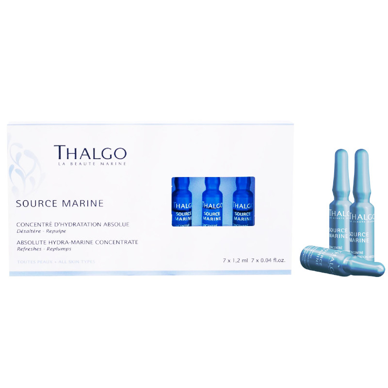 Thalgo Source Marine | Zestaw: silnie nawilżający koncentrat do twarzy 7x1,2ml