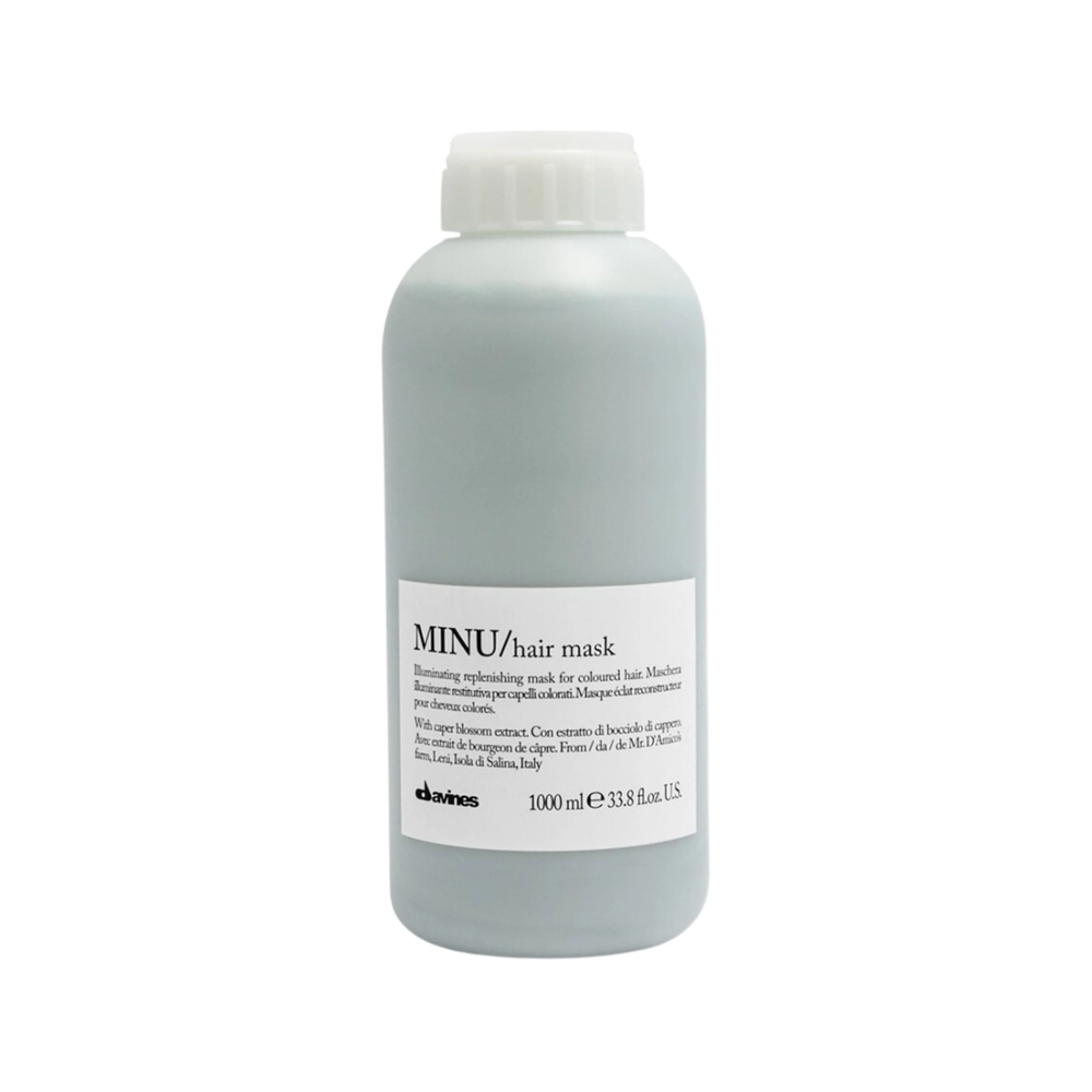 Davines Essential Haircare Minu | Rozświetlająca i regenerująca maska do włosów farbowanych 1000ml