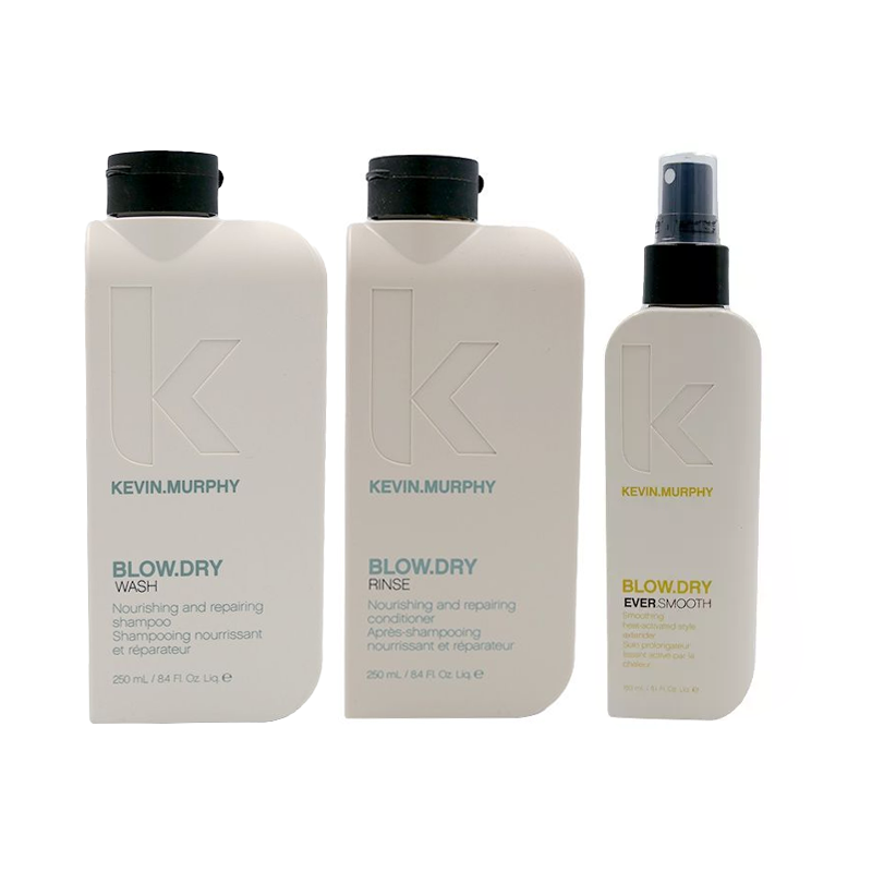 Kevin Murphy Mini rytuał regenerująco-wygładzający: szampon 250ml + odżywka 250ml + termoaktywny spray wygładzający 150ml