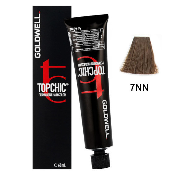 Goldwell Topchic 7NN | Trwała farba do włosów - kolor: naturalny ekstra mocny średni blond 60ml