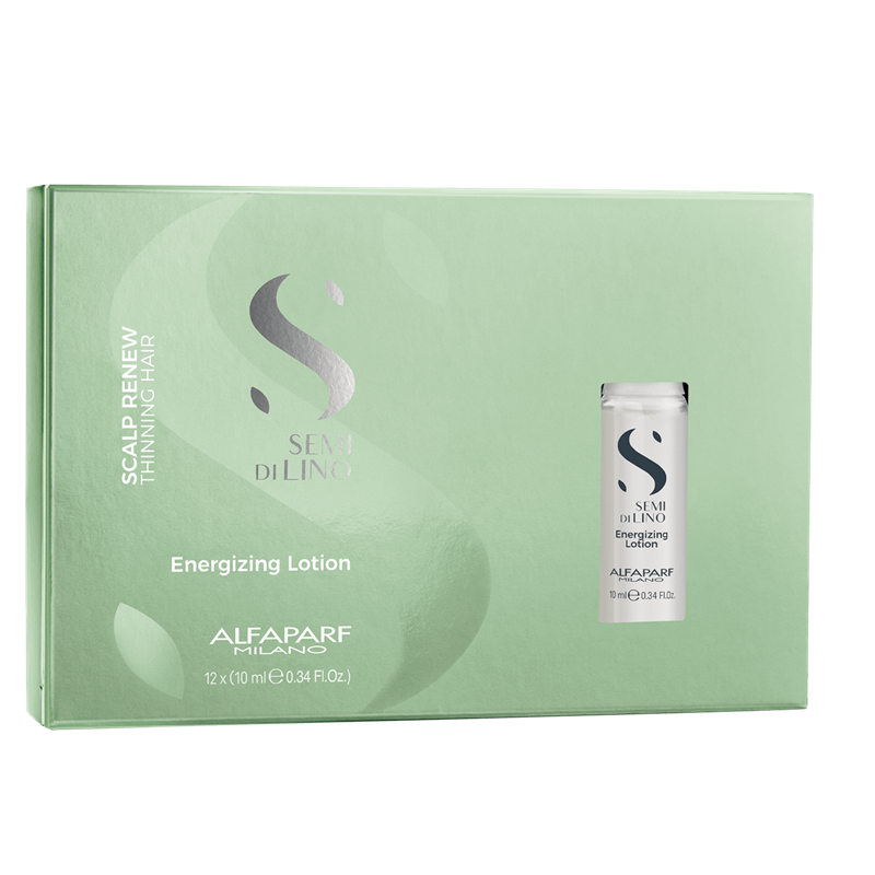 Semi Di Lino Scalp Renew Energizing Lotion | Zestaw energetyzujący dla włosów podatnych na wypadanie: kuracja 12x10ml