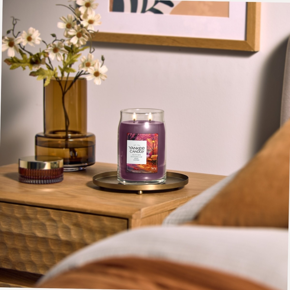 Yankee Candle Signature Autumn Daydream | Duża świeca zapachowa z dwoma knotami 567g