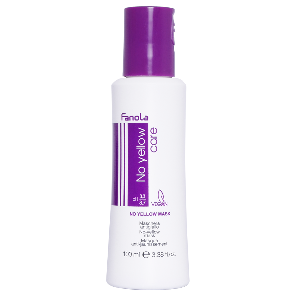 Fanola No Yellow | Maska minimalizująca żółty odcień włosów blond 100ml