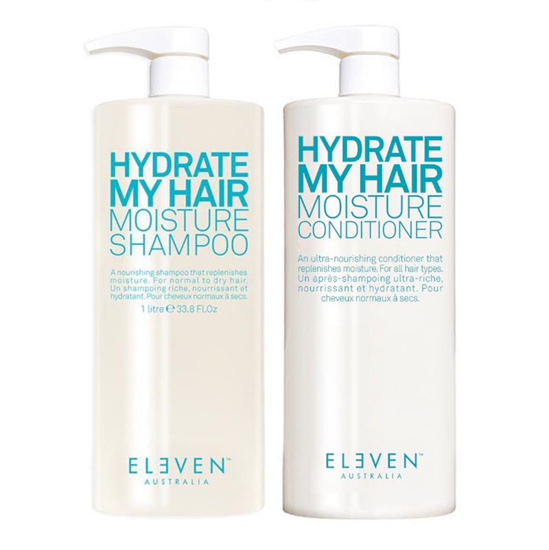 Eleven Australia Hydrate My Hair | Zestaw nawilżający: szampon 960ml + odżywka 960ml