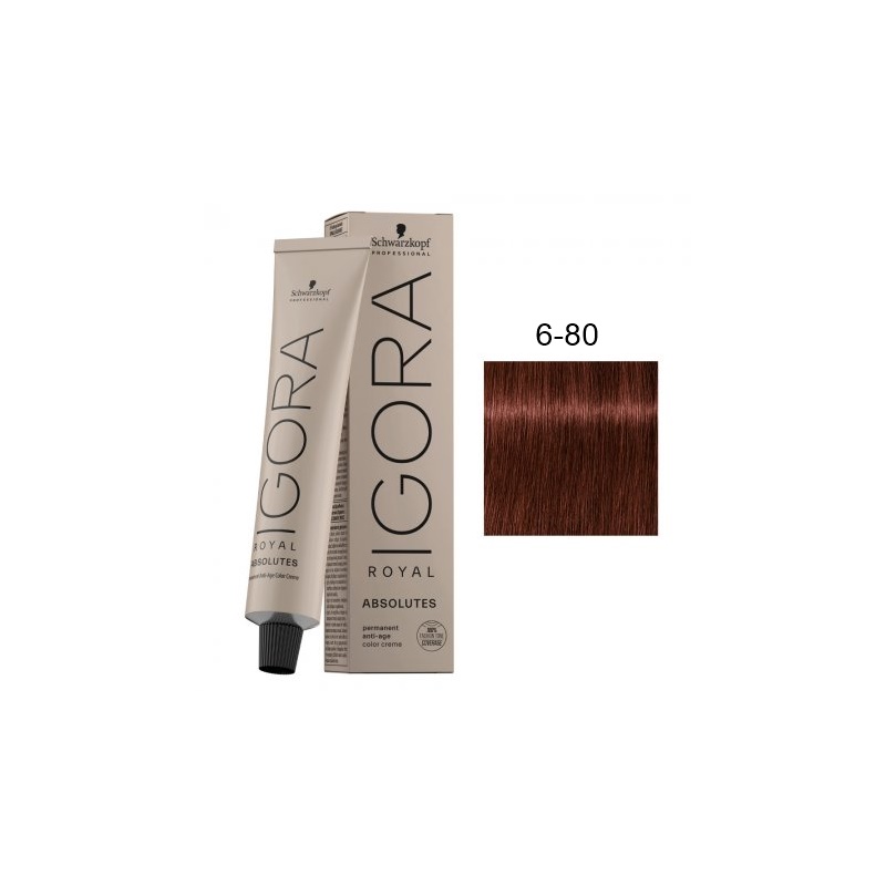 Schwarzkopf Igora Royal Absolutes | Farba do włosów - kolor 6-80 60ml Schwarzkopf Igora Royal Absolutes | Farba do włosów - kolor 6-80 60ml