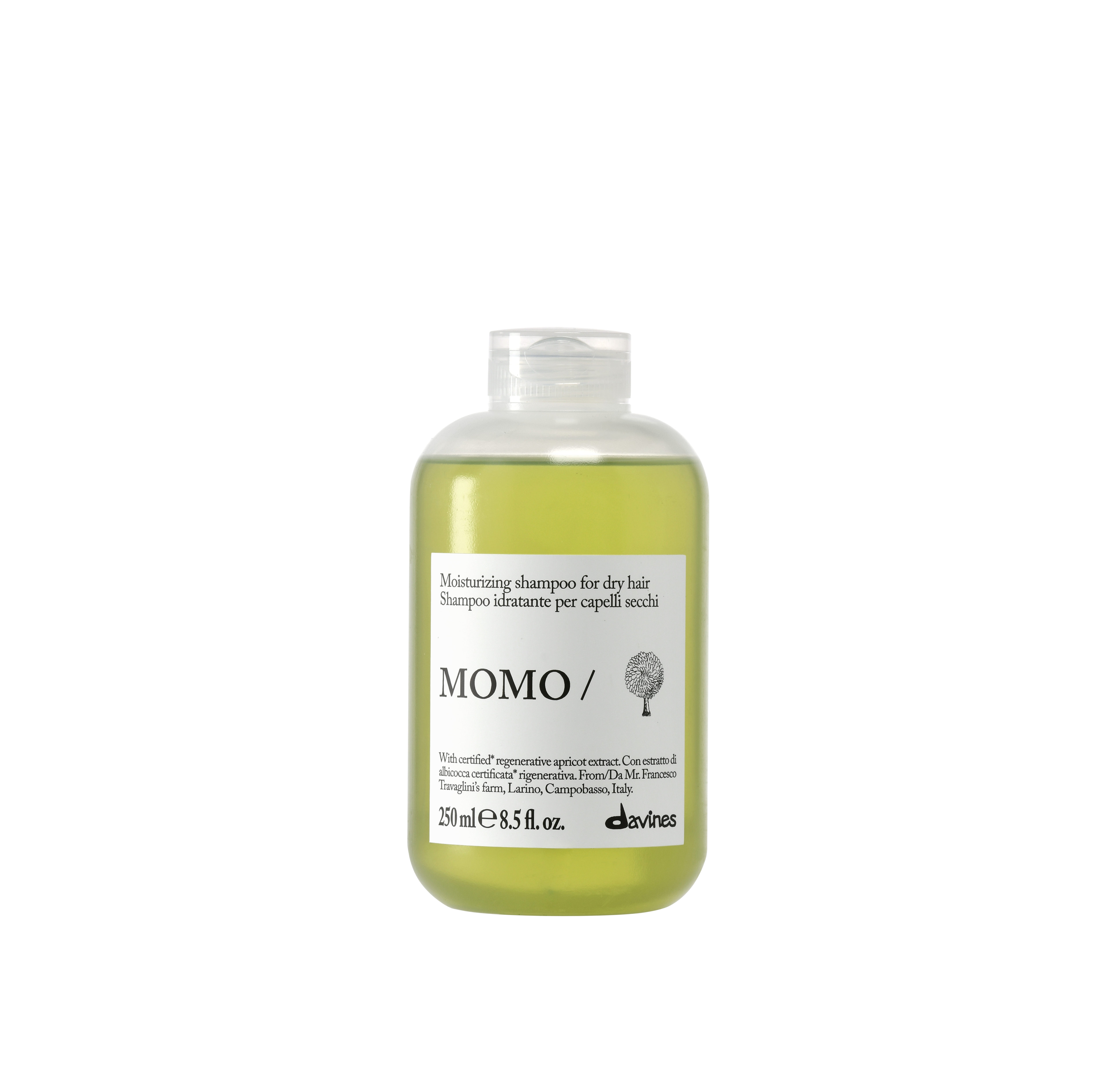Davines Momo | Nawilżający szampon do włosów suchych i odwodnionych 250ml