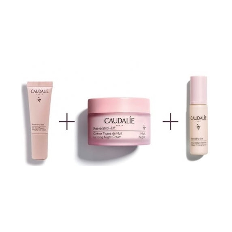 Caudalie Ujędrniający | Zestaw: krem na noc 50ml + serum liftingująco-ujędrniające 10ml + krem liftingujący do okolic oczu 5ml