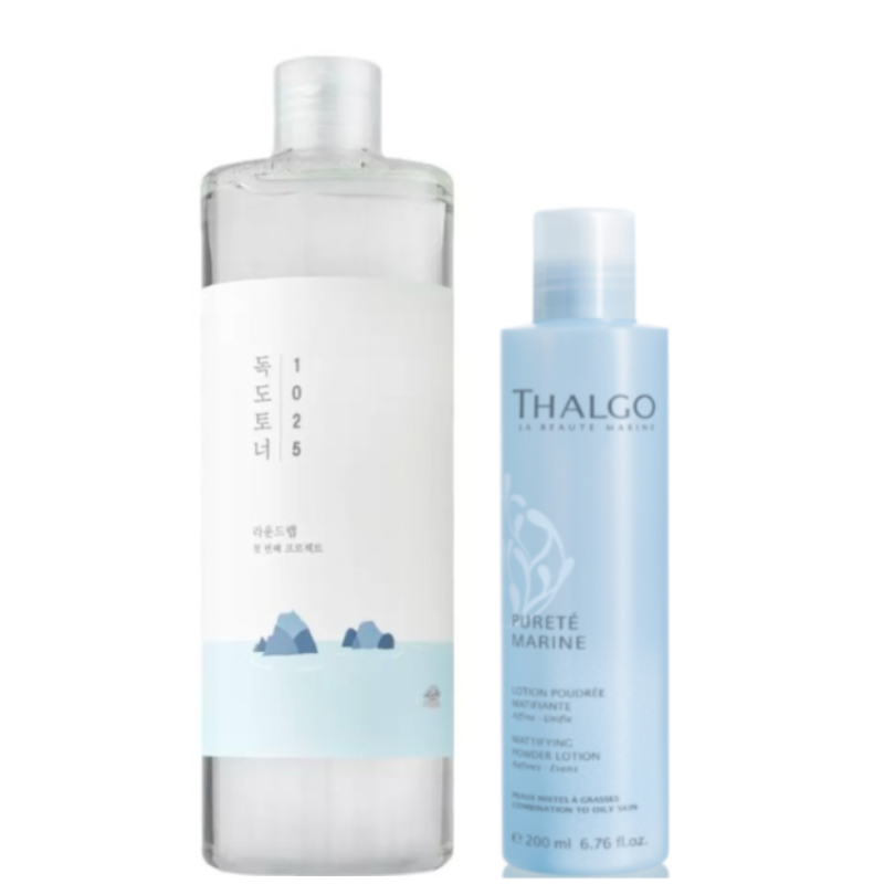Thalgo Thalgo Eveil à la Mer Mattifying Lotion + Round Lab | Zestaw tonizujący: lotion 200ml + tonik 500ml