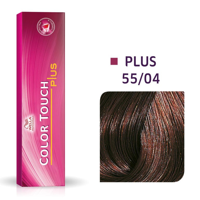 Wella Color Touch Plus 55/04 | Bezamoniakowa półtrwała farba do włosów 55/04 60ml