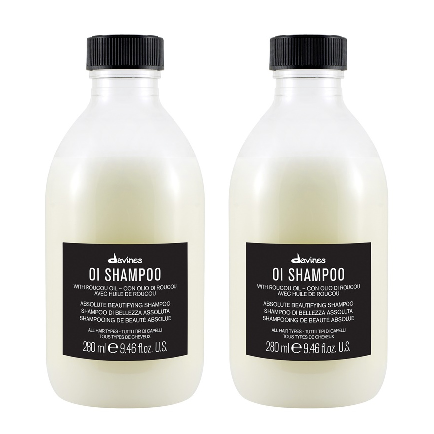 Davines OI Oil | Zestaw: szampon do każdego rodzaju włosów 2x280ml