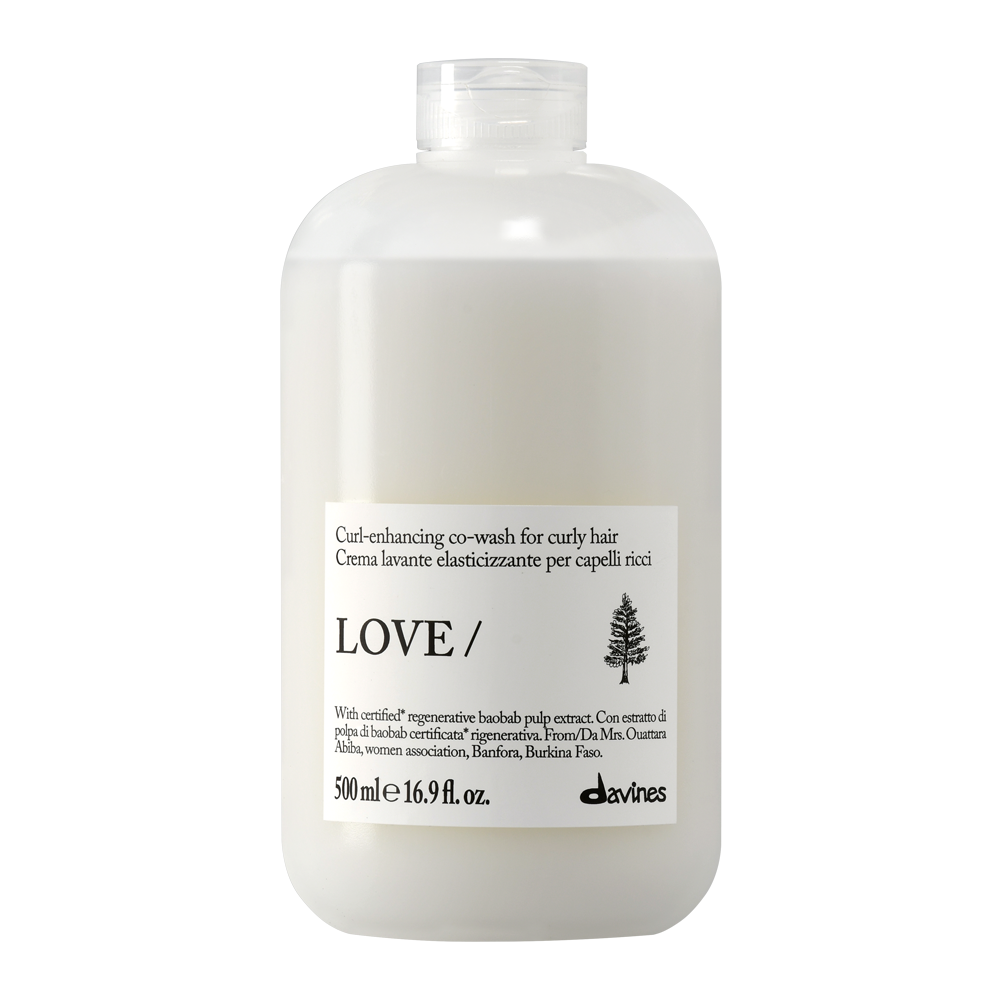Davines LOVE Curl | Krem oczyszczający co-wash podkreślający skręt do włosów kręconych i falowanych 500ml