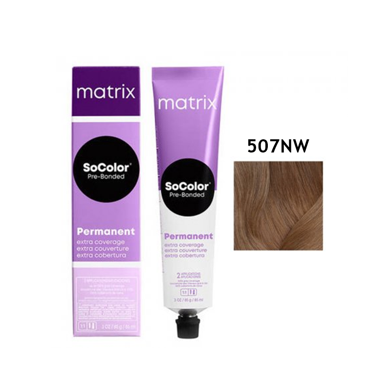 Matrix Socolor.Beauty Pre-Bonded | Trwała farba do włosów 90ml 507NW