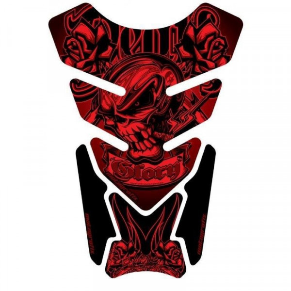 Motografix Death or Glory Red 3D Gel Tankpad Protector ST073R