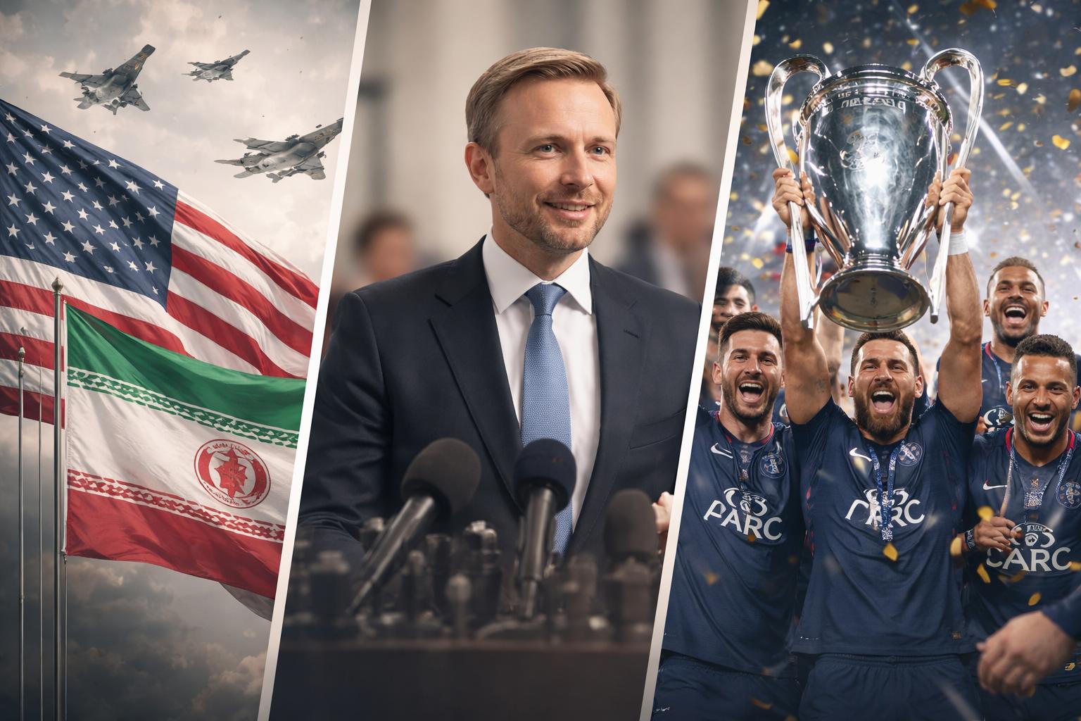 US-Iran Tensions Rise, FDP Elects Chairman, PSG Wins Champions League