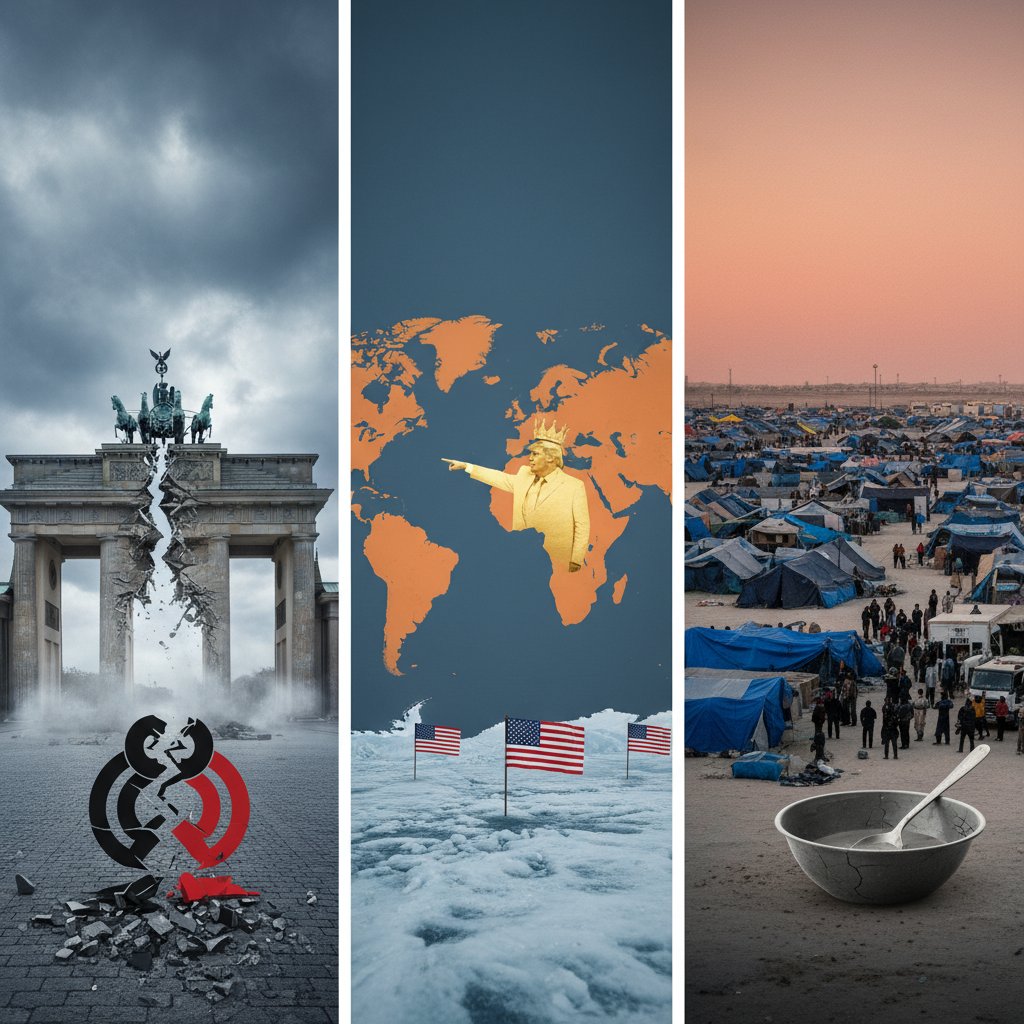 Brandenburg Coalition Breaks, Trump Claims Greenland, Gaza Humanitarian Crisis