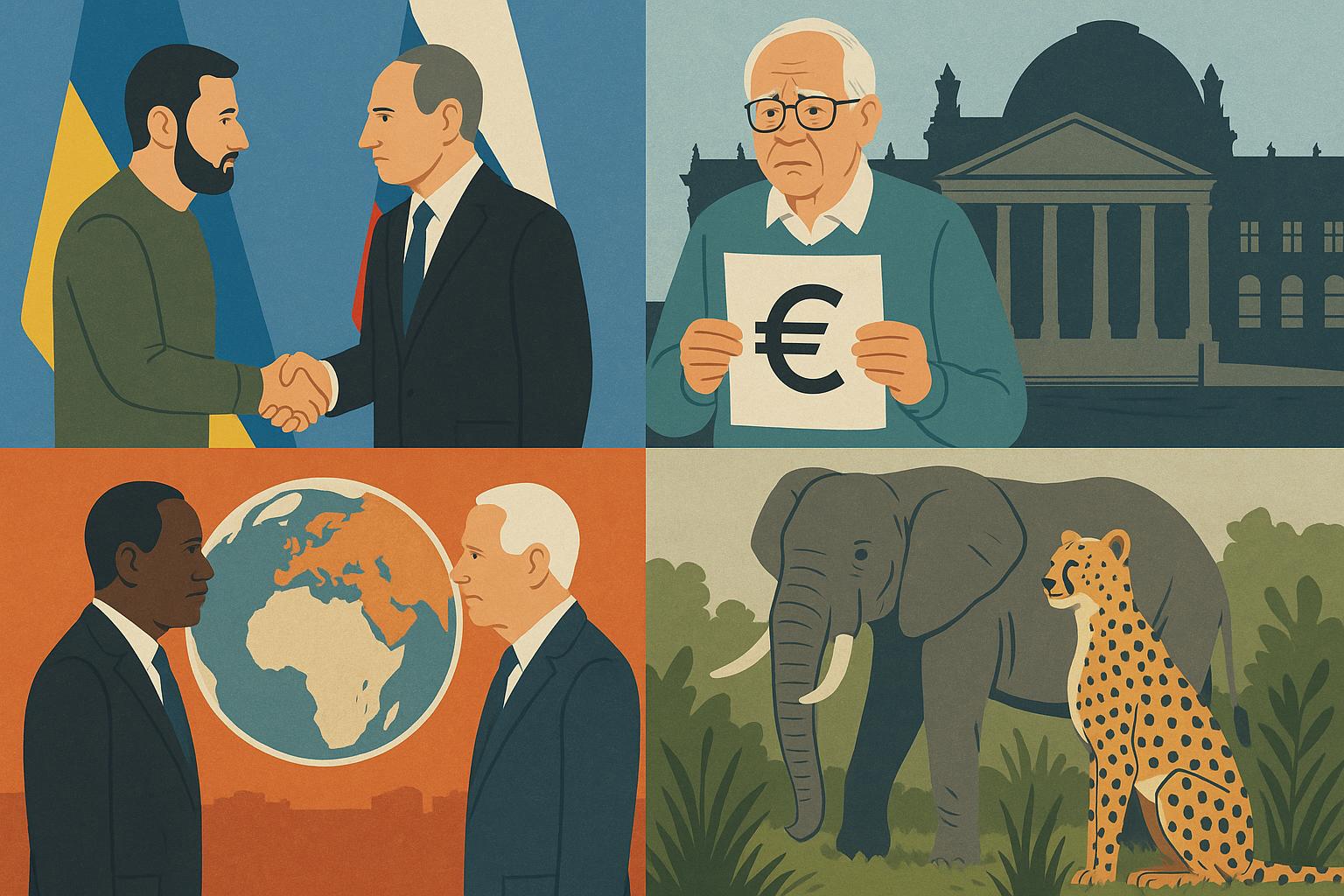 Ukraine Peace Talks, German Pension Debate, EU-Africa Summit & Species Protection