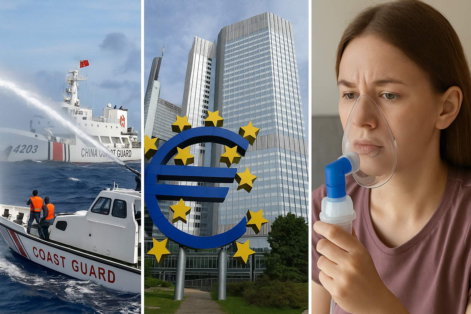 China-Philippines Sea Tensions, ECB Holds Rates, Cystic Fibrosis Breakthrough