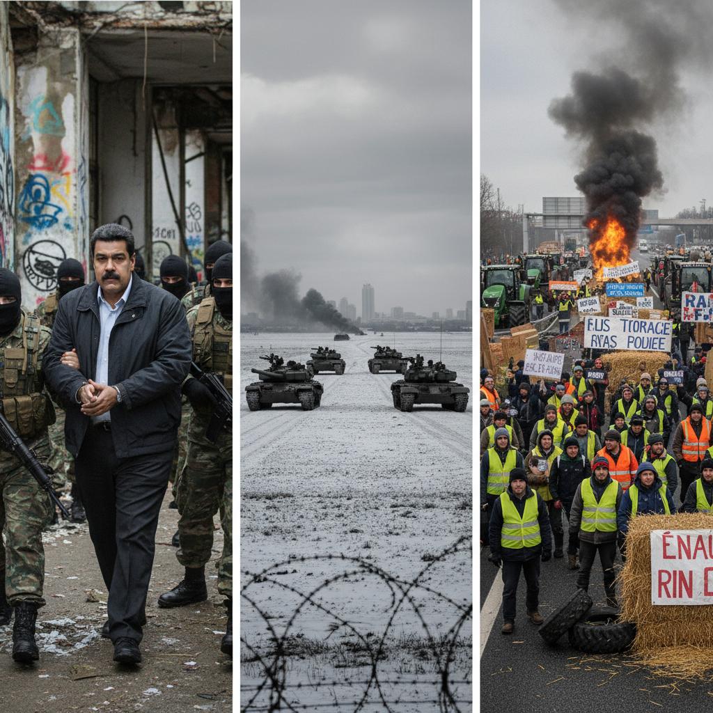 Maduro Captured, Russia-Ukraine Tensions, French Farmers Protest
