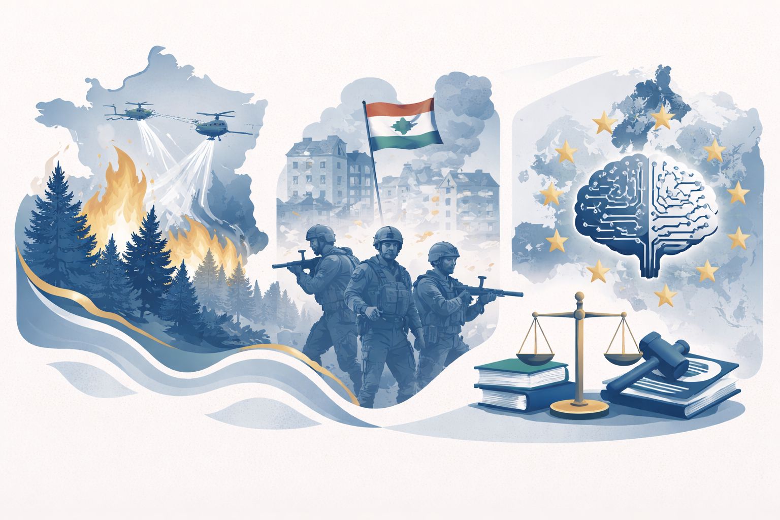 France Wildfires, Lebanon Conflict, EU AI Regulation