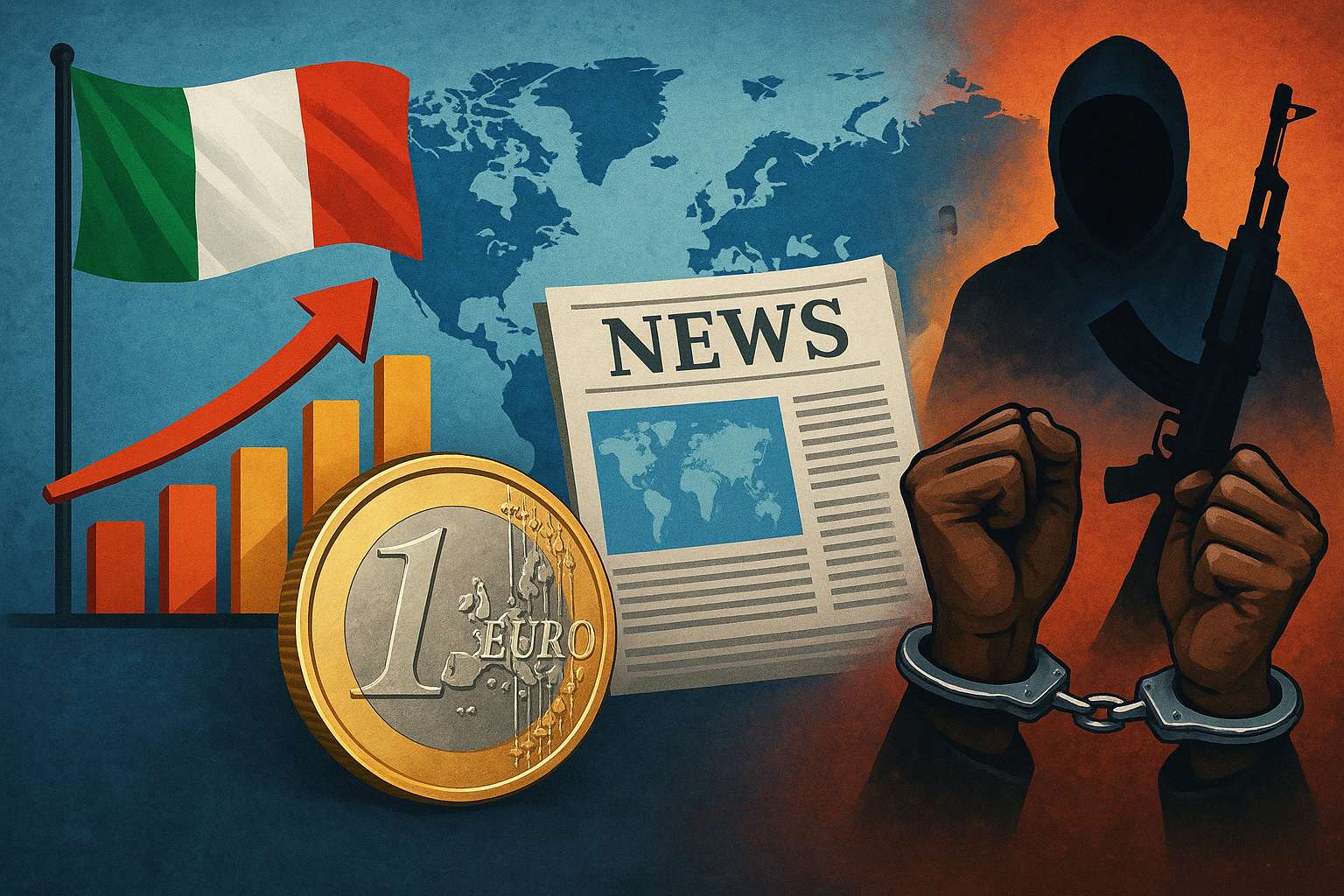 Italian Economic Maneuver, International Updates, Terrorism Charges