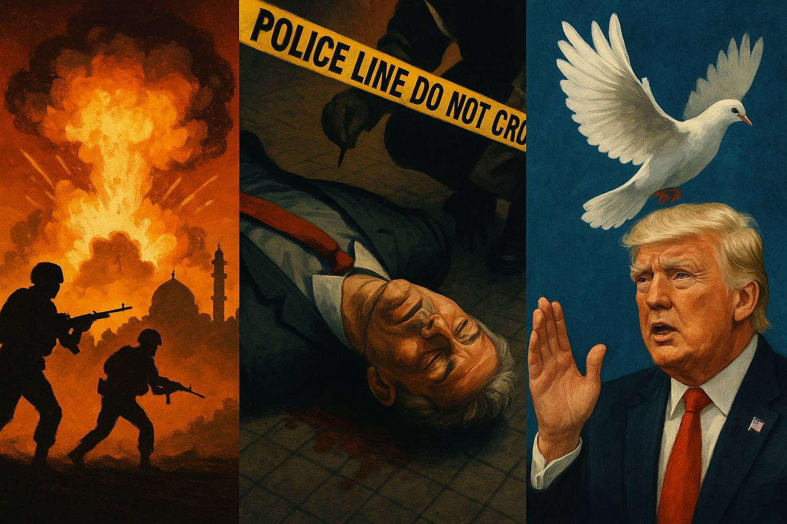 Middle East Escalation, David Rossi Murder, Trump's Peace Call