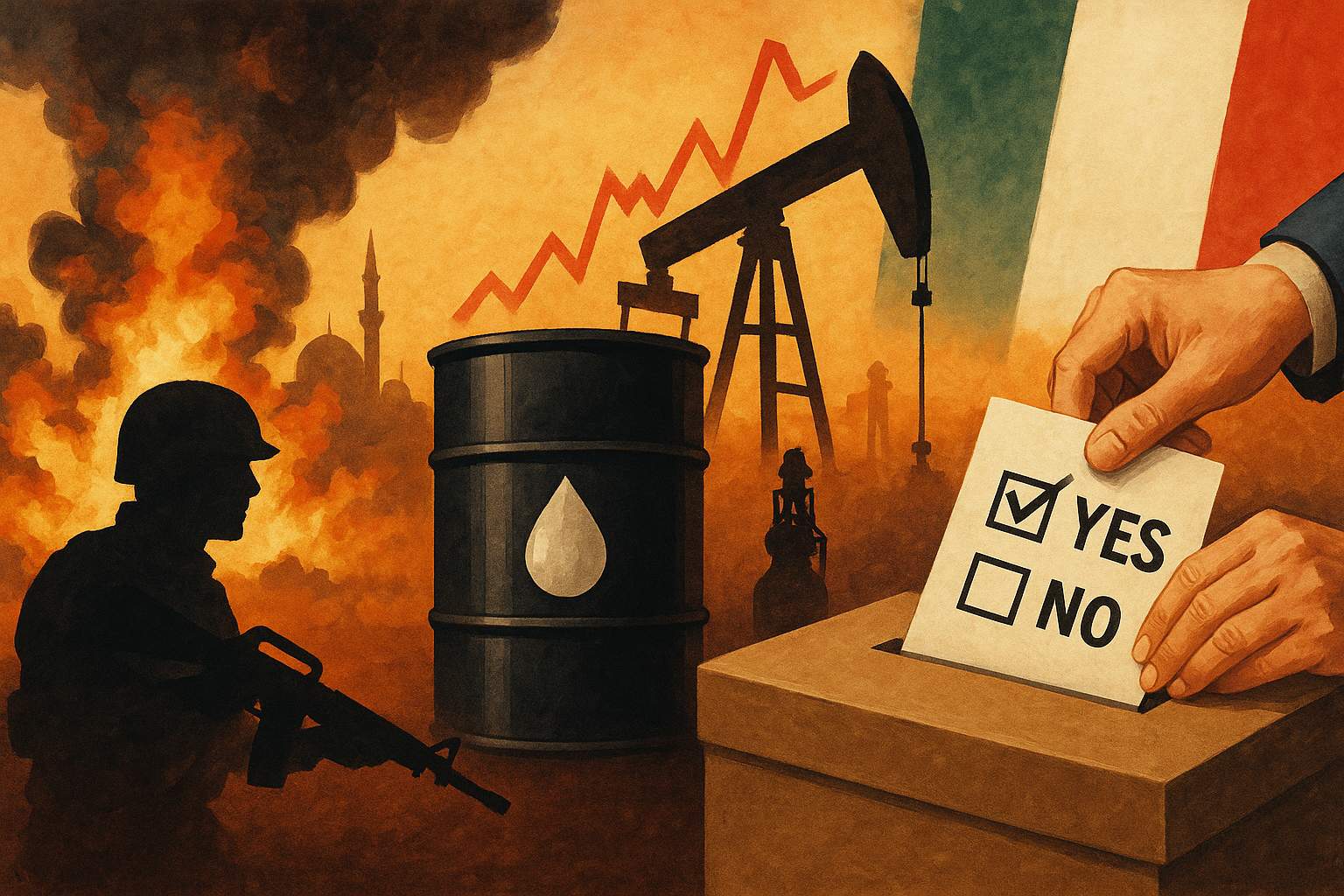 Middle East Tensions, Oil Prices Soar, Italy Justice Referendum