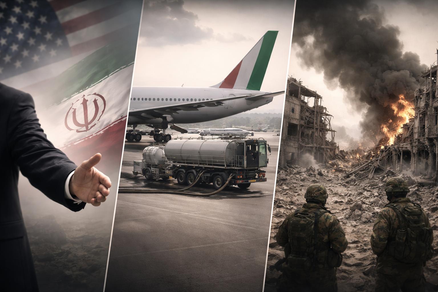 US Ultimatum to Iran, Italian Flight Fuel Risks, Ukraine Bombings