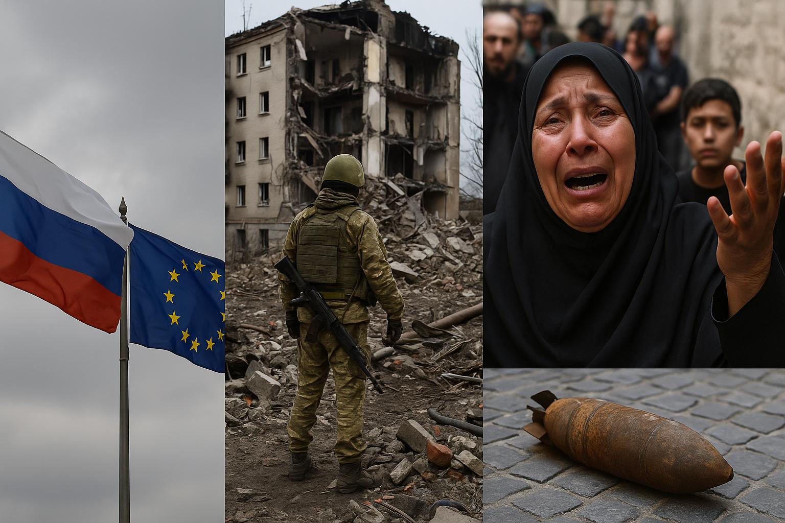 Russia-EU Tensions and Ukraine Peace, Gaza Humanitarian Crisis, Rome Bomb Found
