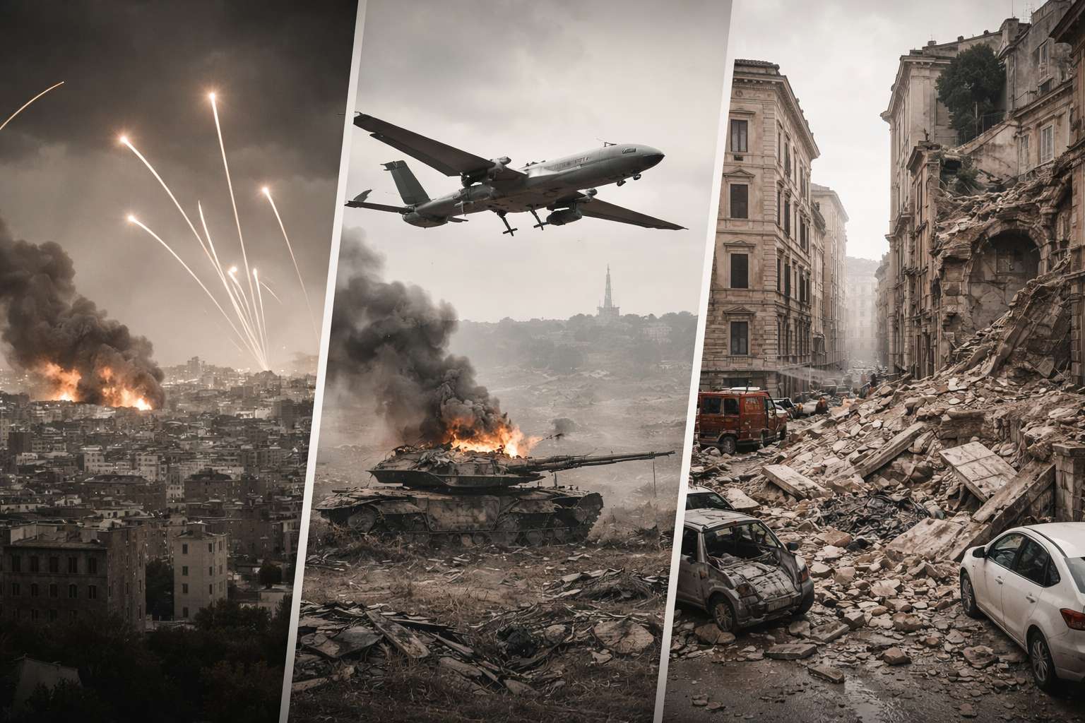 Middle East Escalation, Ukraine Drone Strikes, Italian Collapse